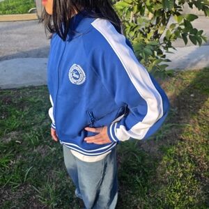 Vans Blue and White Women's Jacket